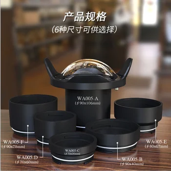 

The adapter accessory of Wide Angle Lens Dome Port For Sony A7R III Canon 750D 760D 80D Fujifilm X-T2 Camera Housing Case