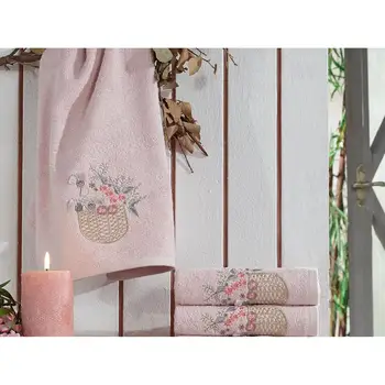 

3d Embroidered Gülşah Dowries Bamboo Towel Powder