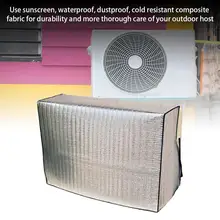 Для наружного кондиционера водонепроницаемая внешняя крышка Анти-тепло антифриз Лазерная металлическая алюминиевая пленка внешняя крышка