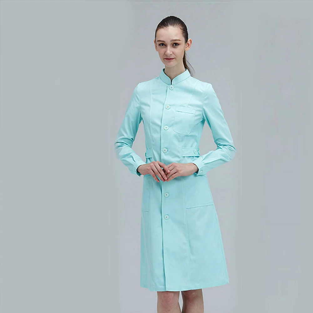 New models Stylish and elegant Hospital nurse uniform Summer Short-sleeve Medical Clothing Beautician Pharmacy White lab coat