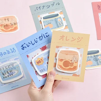 

1Pcs Cute Cartoon Fruit Sticky N Times Stickers Memo Pad Office Decor Memo Pad Supplies Decoration Japanese Stationery