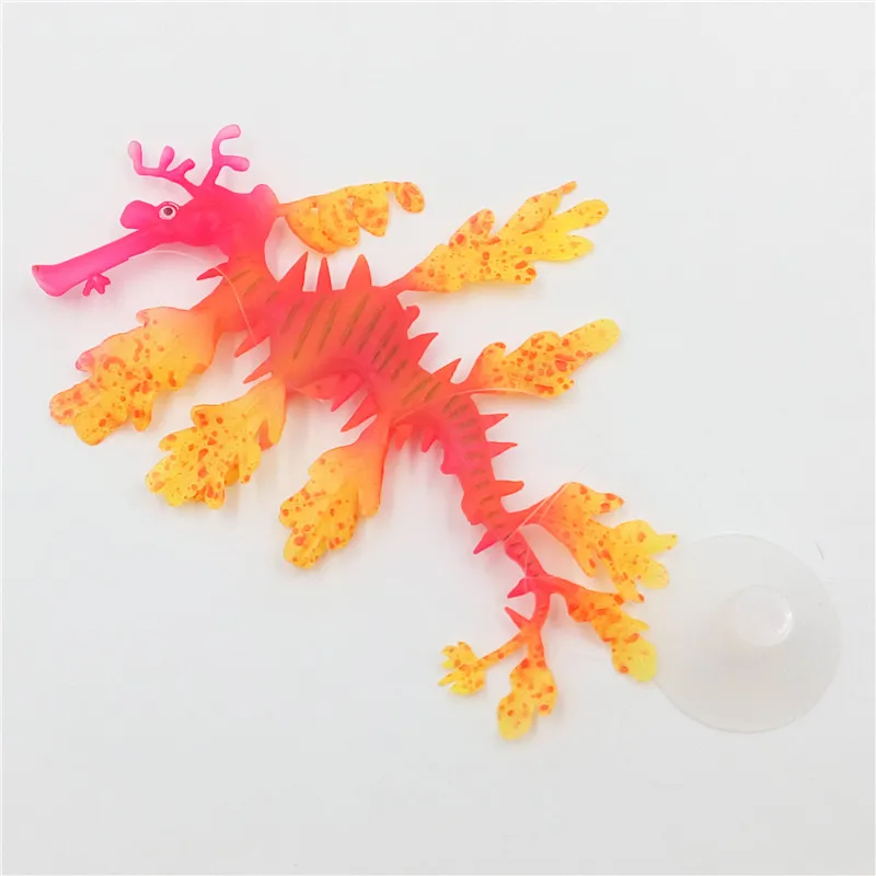 Аквариум морской дракон светящиеся Искусственные Силиконовые аквариумные украшения для аквариума 1 шт