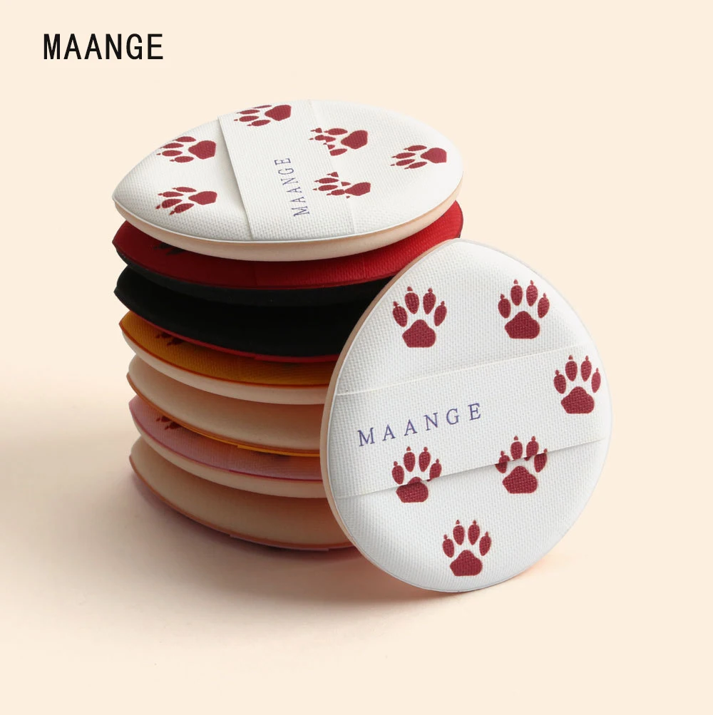 8 шт. основа для макияжа Губка милый кот коготь Косметическая пуховка красота воздушная подушка для пудры гладкая Влажная и сухая двойного назначения макияж губка инструмент