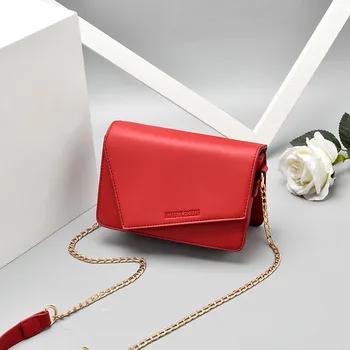 

Mini Handbags Purse Messenger-Bag Crossbody-Bags Shoulder-Strap Retro Simple-Style Belt Purse ChainsFemale Zipper Fashion