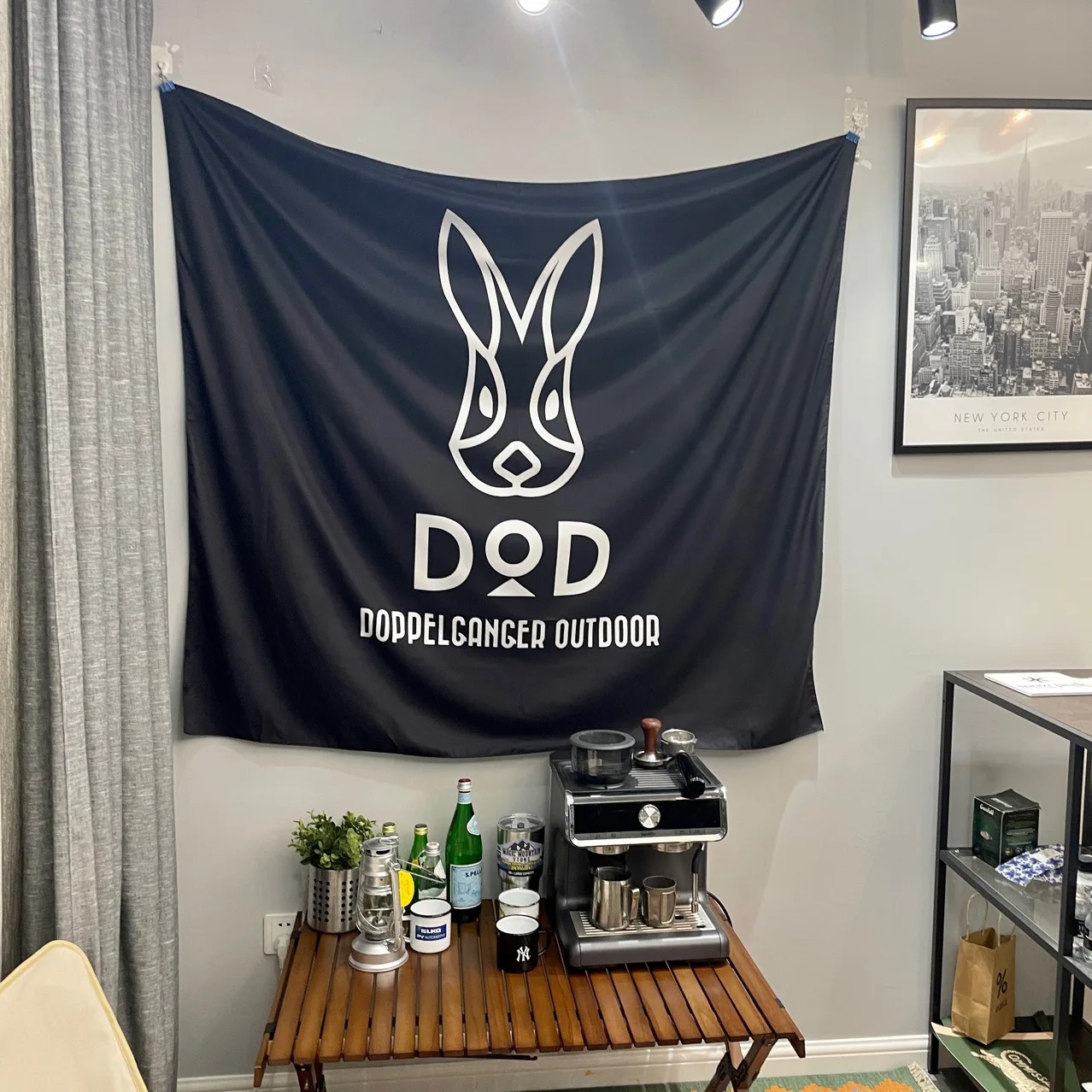 Уличное пляжное полотенце черный гобелен DOD кролик подвесной Декор настенная