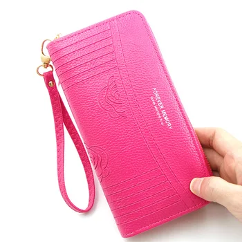 

HGCBB Fashion Women Leather Wallet 2020 Long Purses for Women Clutch Bag Faux Leather Wallet Woman Large Capacity Black Red Blue