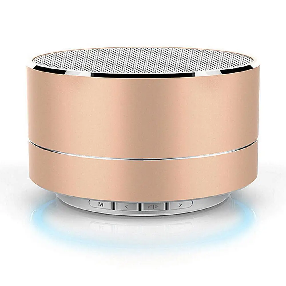 

BEESCLOVER New Mini Wireless Bluetooth Speaker Stereo Portable Speakers with Built Mic MINI Subwoof Smart Column Loudspeaker d35