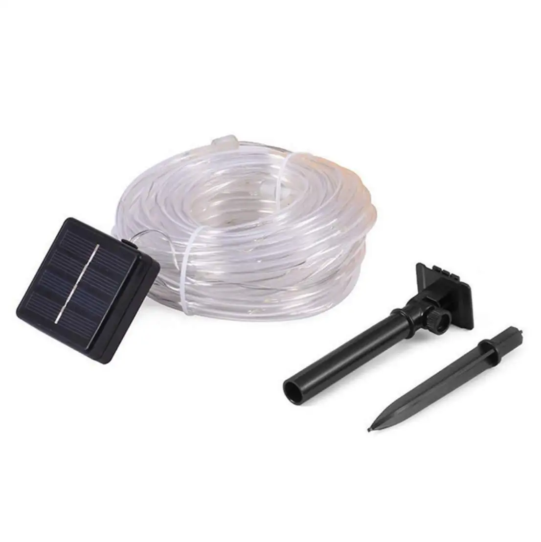 

Solar rope light outdoor 33 feet 100pcs LED lighting waterproof holiday Christmas garden road decoration light warm white