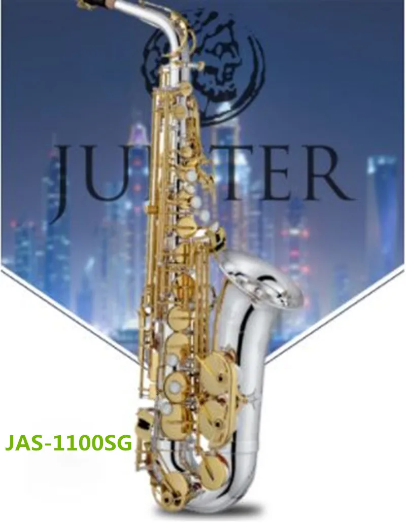 

Taiwan JUPITER JAS-1100SG Eb Alto Saxophone Gold key Sax Alto Professional musical instrument with Mouthpiece reeds Free