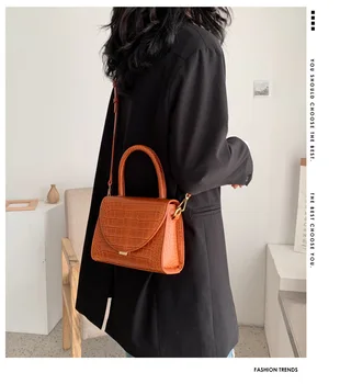 

2019 New Style Summer WOMEN'S Bag Simple Small Bag Women's Pattern Square Sling Bag Fashion Messenger