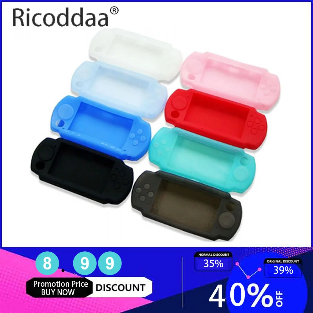 

Silicone Soft Protective Cover Shell For Sony PlayStation Portable PSP 2000 3000 Console For PSP3000 Body Protector Skin Case