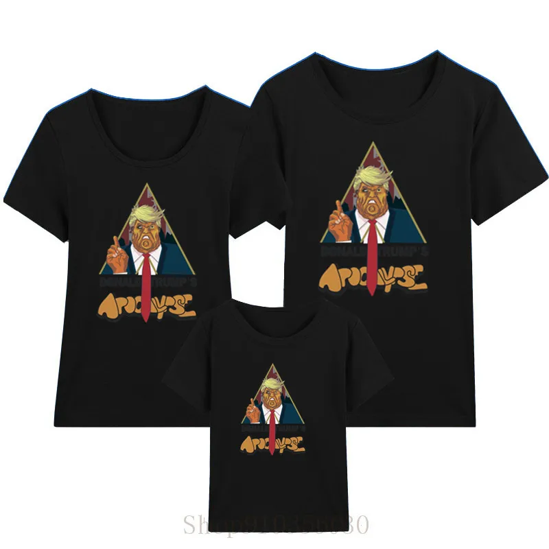 Trump Apocalypse/Одинаковая одежда для мамы и дочки мама я Одинаковая семьи наряд