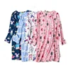Knitted Cotton Women Plus Size Lingere Nightgown Loose Nightdress Long Sleeve Night Gown Cute Cartoon Home Dress Sexy Sleepwear