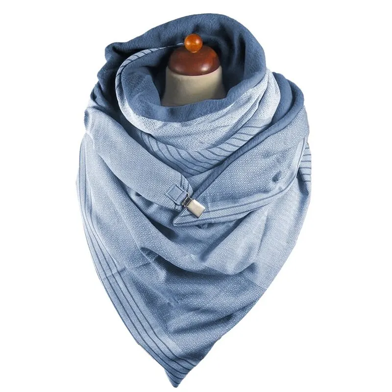 Women Printed Scarf Winter Cashmere Tartans Shawl Poncho Triangle Scarfs Luxury Capes Pashmina Ladies Scarves Womens Shaws |