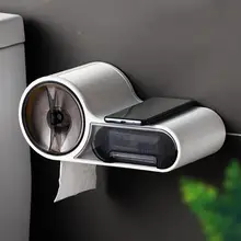 Водонепроницаемый тканевый ящик для ванной, пластиковый держатель для туалетной бумаги, настенный бумажный ящик для хранения, двойной многофункциональный слой