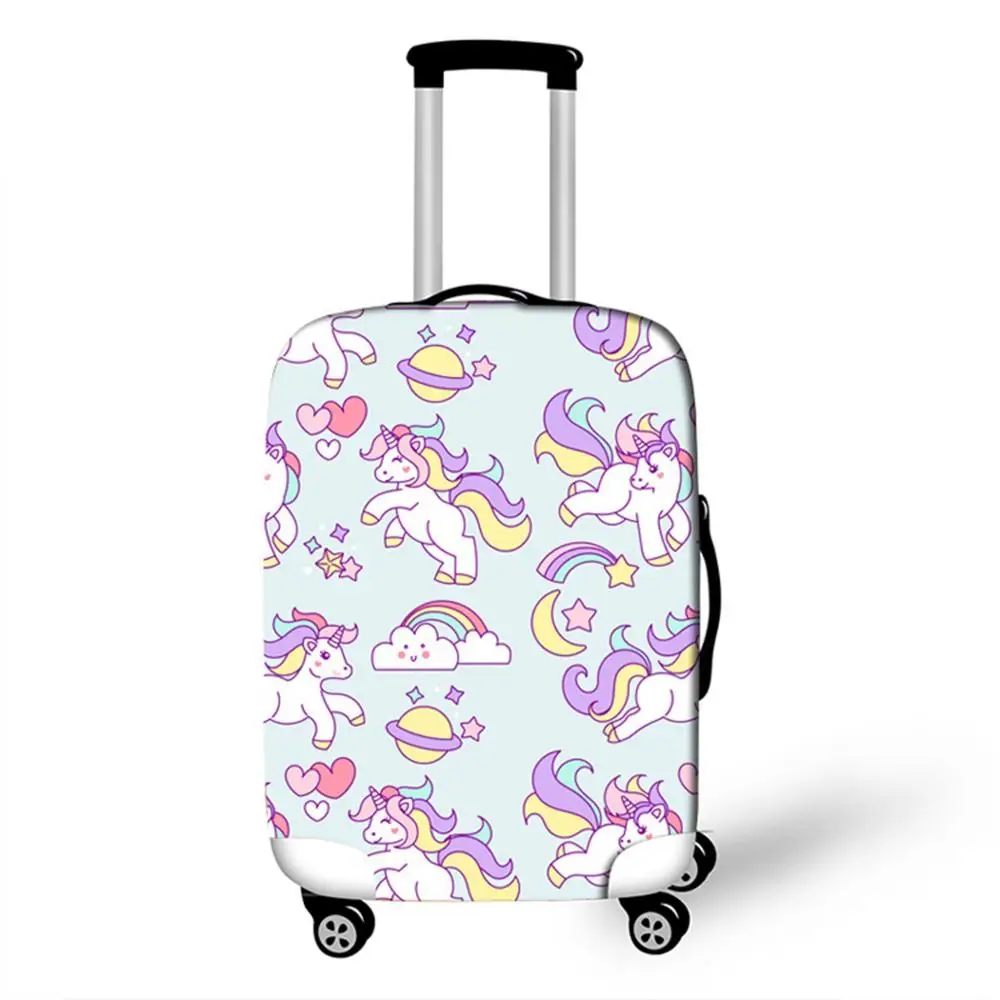 JULY'S SONG Unicorn багажный Защитный чехол для 18-32 дюймов чемодан тележка мультфильм эластичный багажный чехол Аксессуары для путешествий - Цвет: 20