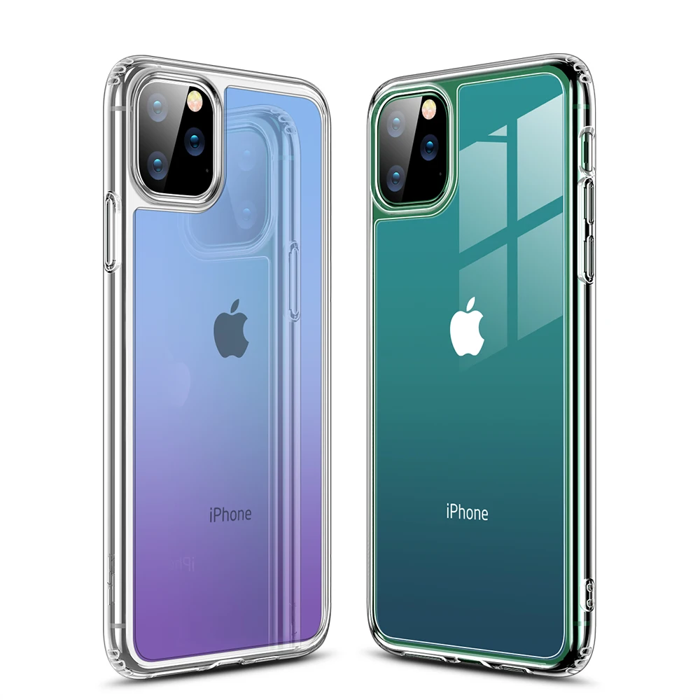 ESR Tempered Glass Case for iPhone 11 11Pro Max Shockproof Luxury Bumper Case for iPhone 11 Pro Max Mirror Cover Glass Cases