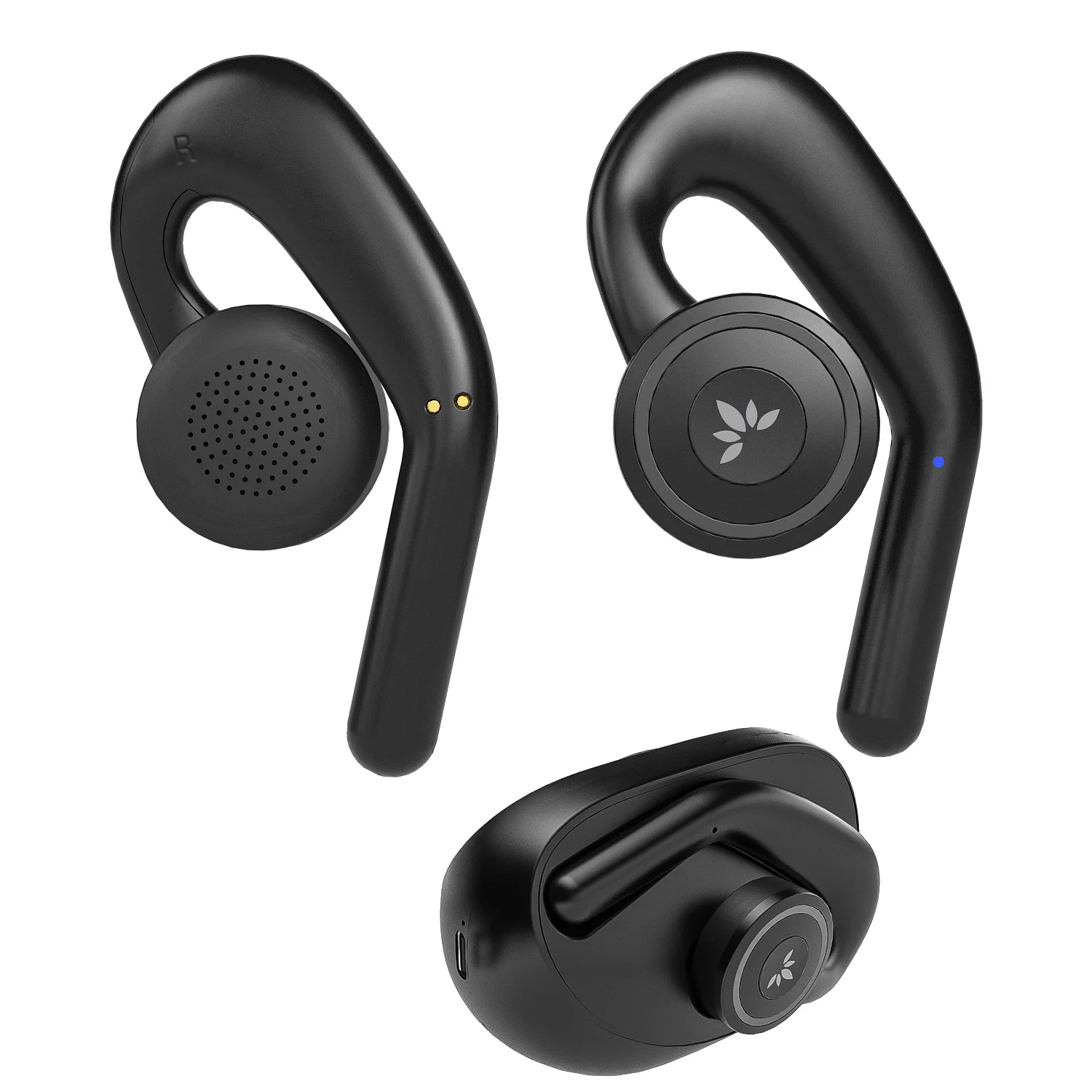 Avantree TWS116 Open Ear Design Bluetooth 5.0 True Wireless Headphones, 70Hrs Earbuds w/Charging Dock