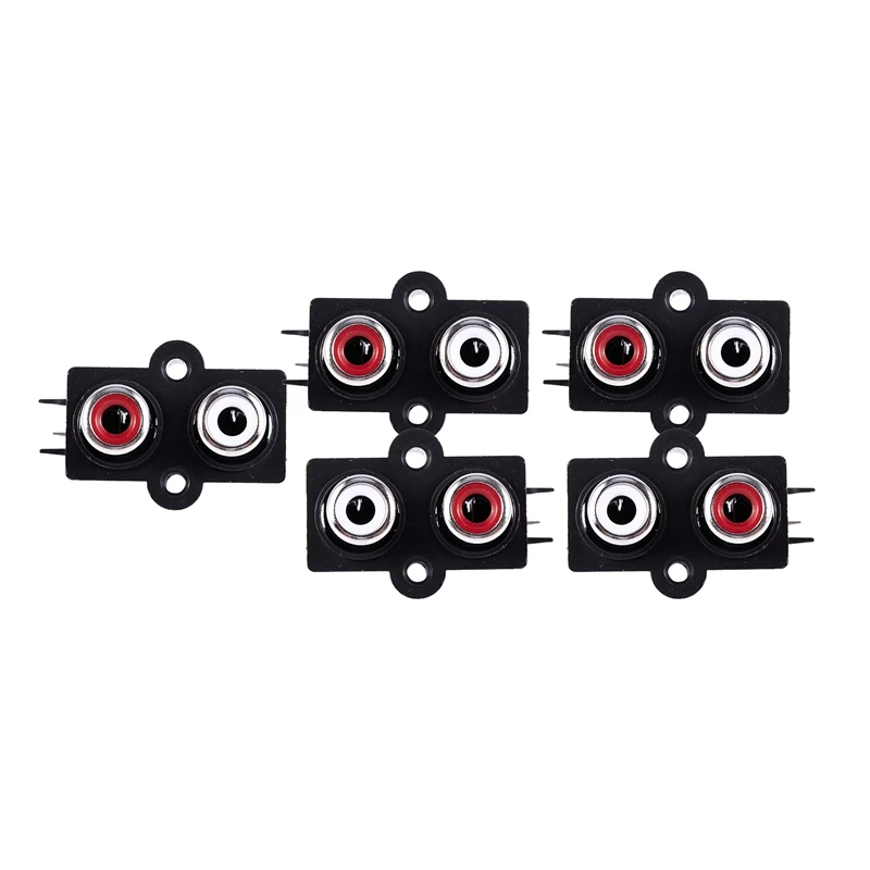 5pcs PCB Mount 2 Position Stereo o Video Jack RCA Female Connector | Обустройство дома
