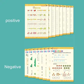 

Learning Number Words Math Concave Magic Writing Paste Copybook Educational Books Children Kids English Handwriting N1C2