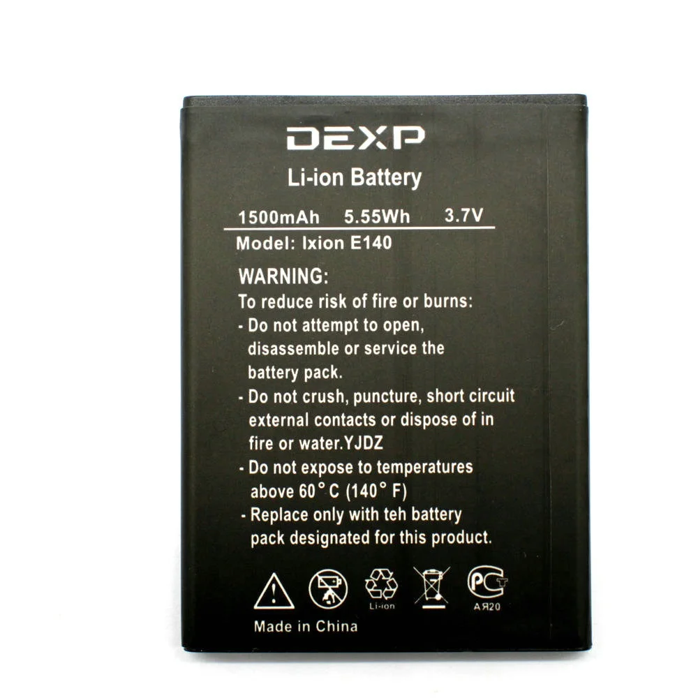Новый литий-ионный аккумулятор 1500mAh для DEXP Ixion E140 E 140 мобильный телефон части |