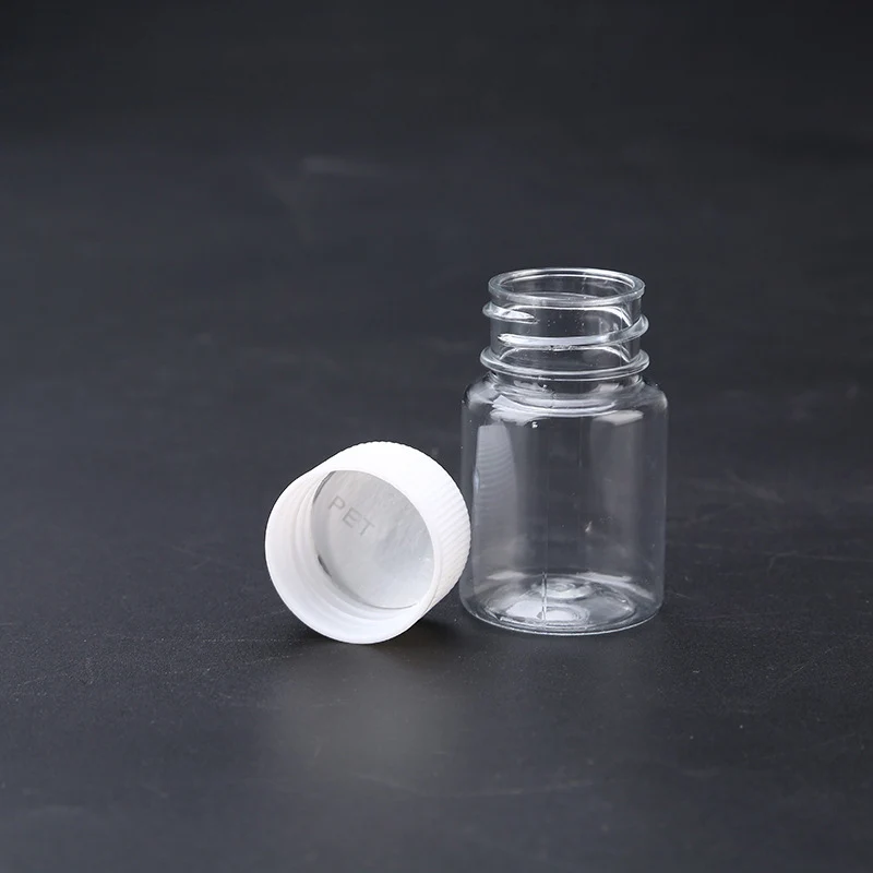 10PCS 15ML Portable Clear Plastic Bottles Small Vial Liquid Solid Vial Packing Bottle Small Medicine Bottle