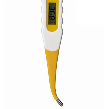 

Baby Electronic Thermometer Lcd Large Screen Reading Display Intelligent Chip Soft Head Can Be Bent At Will 1 Pcs