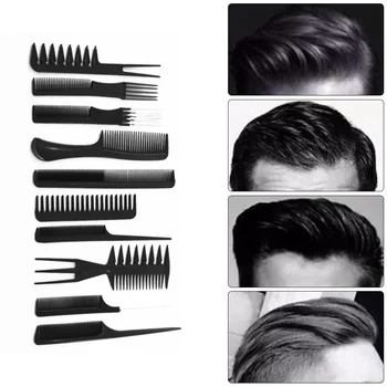 

10pcs/Set Professional Hair Brush Salon Comb For Barber Hairbrush Hairdressing Combs Styling Tools