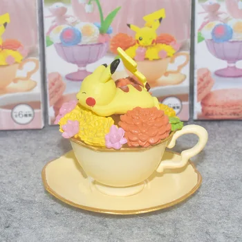 

Takara Anime 6Pcs/Set POKEMON Pikachu Cute Charizard Bulbasaur Snorlax Eevee Action Figure Toys for Children