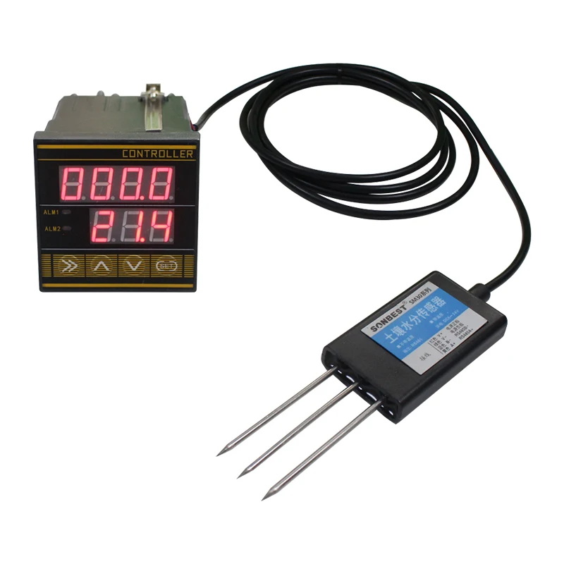 Soil Moisture Sensor Soil Tester Soil Moisture Meter SONBEST SC7232 Soil Moisture Temperature Controller Automatic Watering Irrigation Measurement And Control Meter 485 Sensor