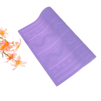 

Fondant Cake Sugar Lace Silicone Mats Mold Christmas DIY Baking Cupcake Cake Silicone Mats For Cooking 39 X 28.5 X 0.5 cm