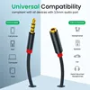 3.5mm Jack AUX Audio Male to Female Extension Cable with Microphone Stereo 3.5 Audio Adapter Compatible for PC Headphones ► Photo 3/6
