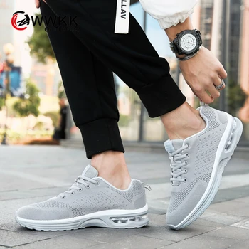

WWKK Running Shoes Men Lightweight Athletic Couple Shoes Air Mesh Sports Sneakers Men Trainers Cushioning Outdoor Jogging Shoes