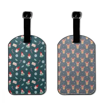 

NOISYDESIGNS Travel Accessories Santa Claus Luggage Tag Fashion Women Suitcase ID Address Holder Baggage Boarding Tag Custom