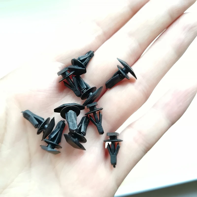 50Pcs 자동차 범용 Weatherstrip 리테이너 클립 VW Audi Mazda Hyundai Toyota 용 자동 창문 씰링 스트립 패스너 리벳