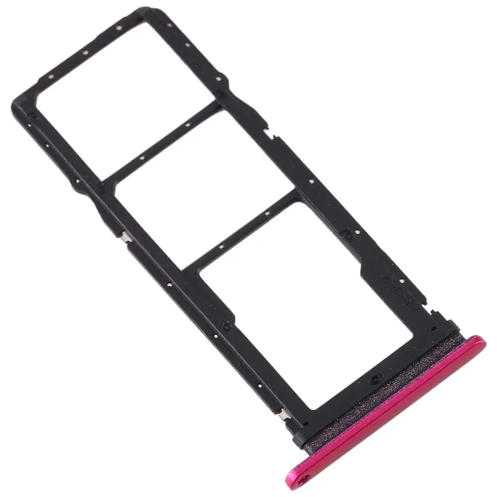 SIM Card Tray+ SIM Card Tray+ Micro SD Card Tray for Huawei Honor Play 3 - Color: Red