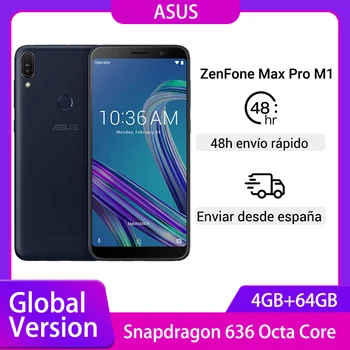 

Global Version 2018 ASUS ZenFone Max Pro M1 ZB602KL Smartphone 4GB 64GB 6.0 inch 4G LTE 5000mAh Mobile Phones Snapdragon 636
