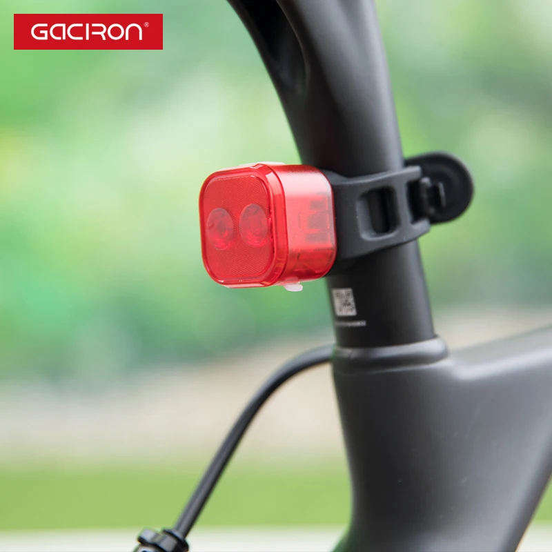 USB Rechargeable Bike LED Tail Light Bicycle Safety Cycling Warning Rear Lamp KK 