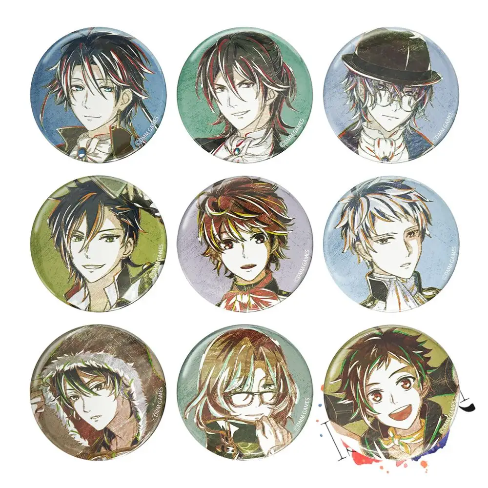 Bungou to Alchemist: Shinpan no Haguruma Anime Badge Game Akutagawa Ryunosuke Shiga Naoya Metal Brooch Pins | Украшения и