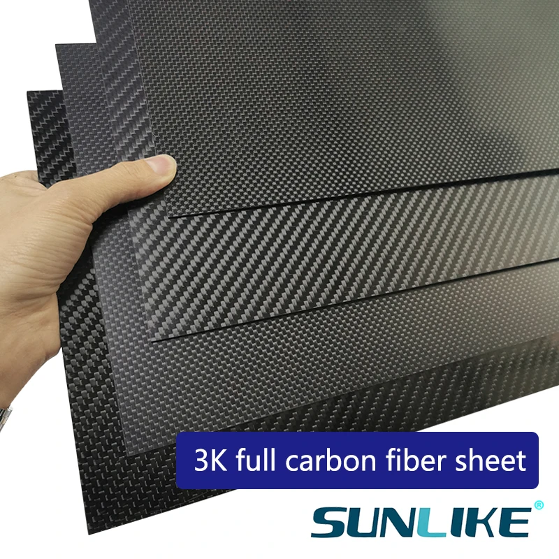 400x500 мм Прямая с фабрики Полный 3K Углеродное волокно лист доска панель 40x50 см толщина 1 1,5 2 2,5 3 3,5 4 мм