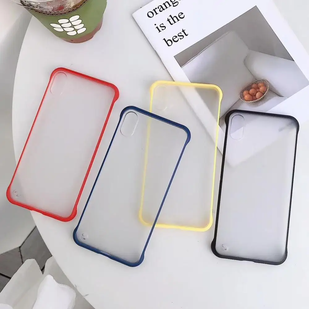 

Frameless Case For Vivo Y17 Y15 Y12 Z1 V15 Pro Y91 Y91i Y95 Y85 V9 Hard PC + TPU Protective Phone Cover