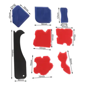 

8pcs Silicone Sealant Finishing Tools Kit Caulking Grouting Remover Scraper 40JE