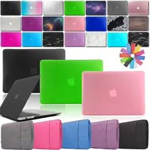 KK&LL Жесткий Чехол для ноутбука+ сумка+ чехол для клавиатуры-Apple MacBook Air Pro retina 11 12 13 15 и Air13/Pro 13 15 Touch Bar