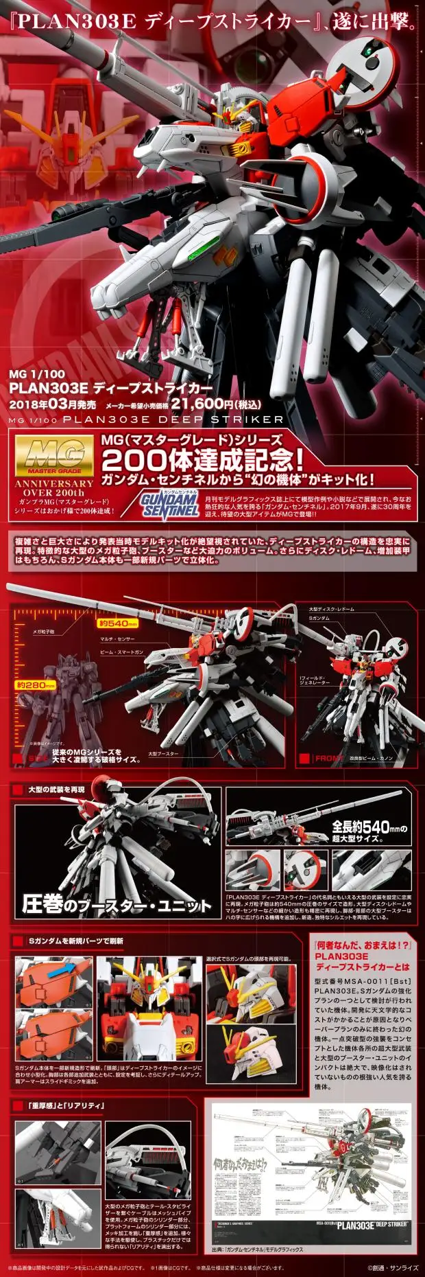 BANDAI мобильный костюм Гандам MG 1/100 MSA-0011 [Bst] EX-S 303E S gunдамская схема действий из печати редких мест дети собранные игрушки подарки