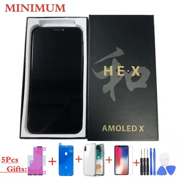 

HE X Xs OLED For iPhone X Xs Max HEX LCD Display Touch Screen Digitizer Assembly No Dead Pixel Replacement Parts For iPhoneX