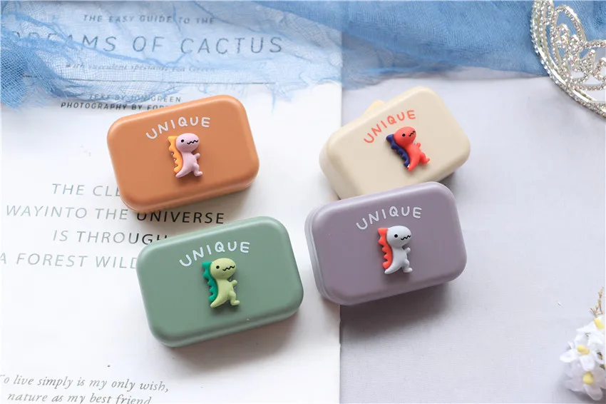 1Pcs Contact Lens Case Travel Eye Contact Lens Box Kit Women Mini Contact Lenses Case Container Lenses Box for Girl Women