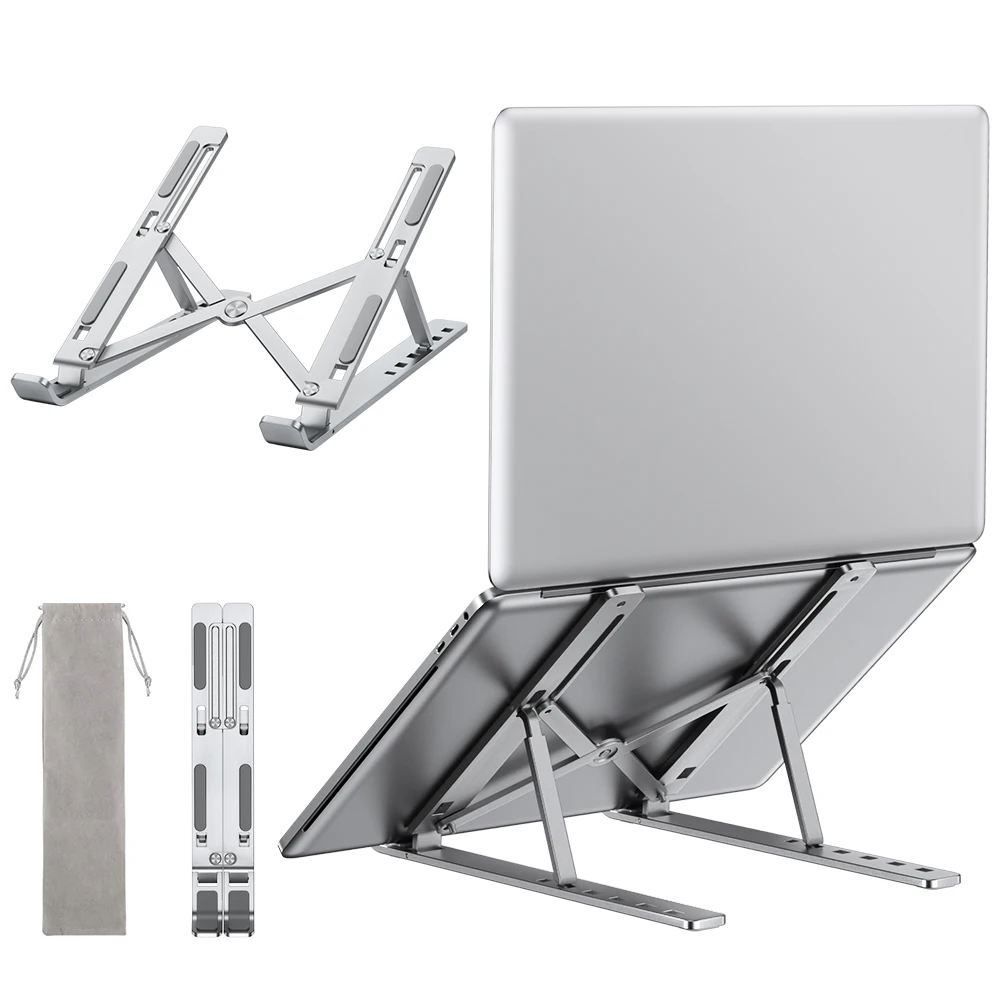 Bracket Laptop Stand Support Aluminum Notebook Portable Base Holder Macbook Stand For Lap Top Adjustable Accessories Computer PC