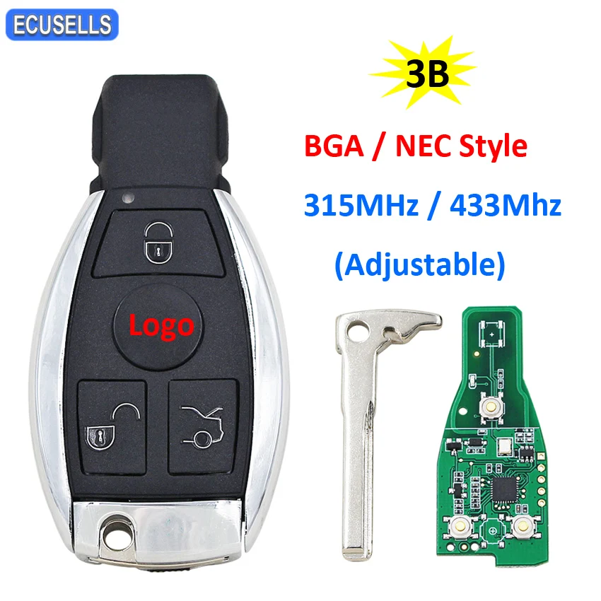 Plip Sleutel Compatibel met Mercedes Benz Klasse W203 W204
