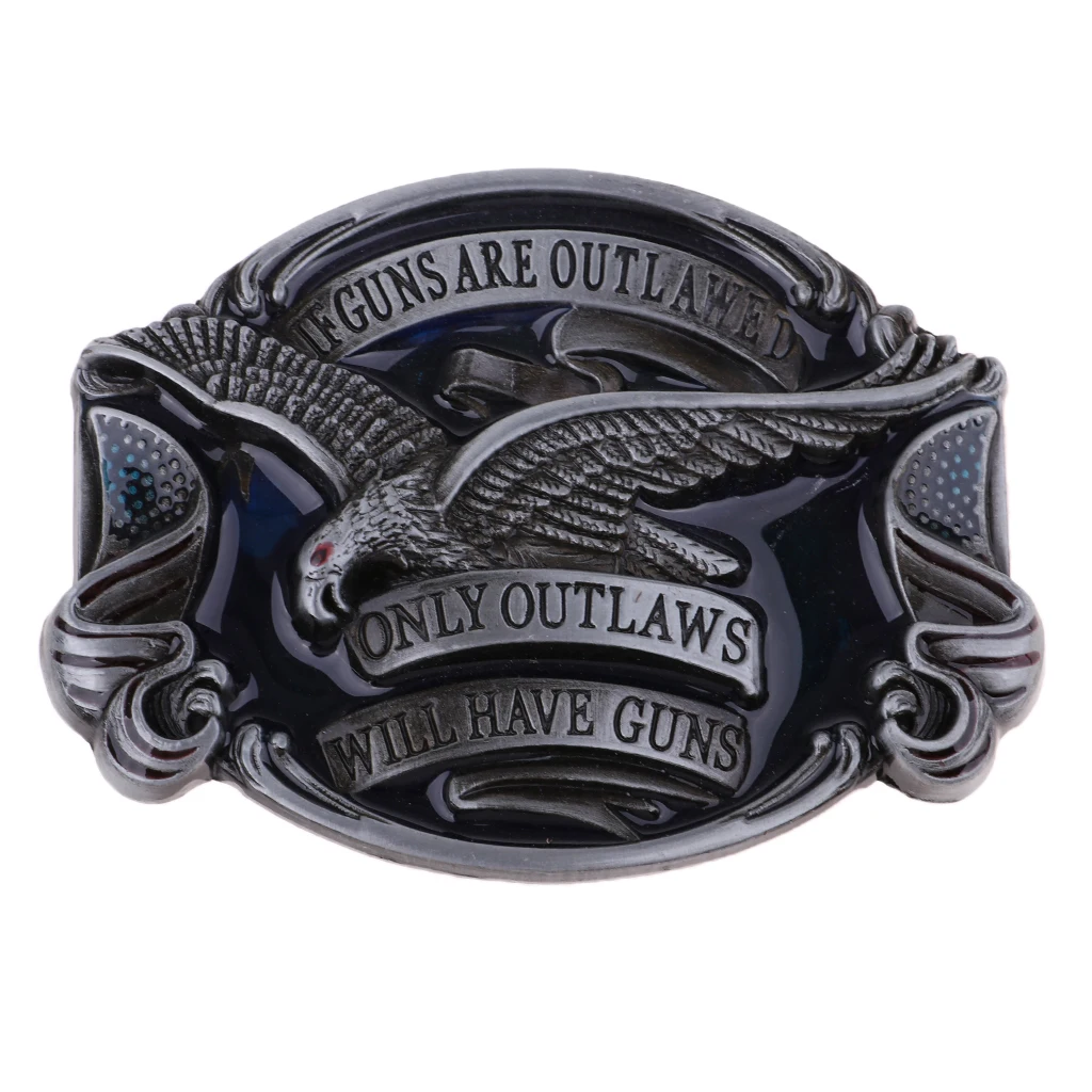 Vintage Flying Eagle Belt Buckle American Western Cowboy Pants Accessories for Boys