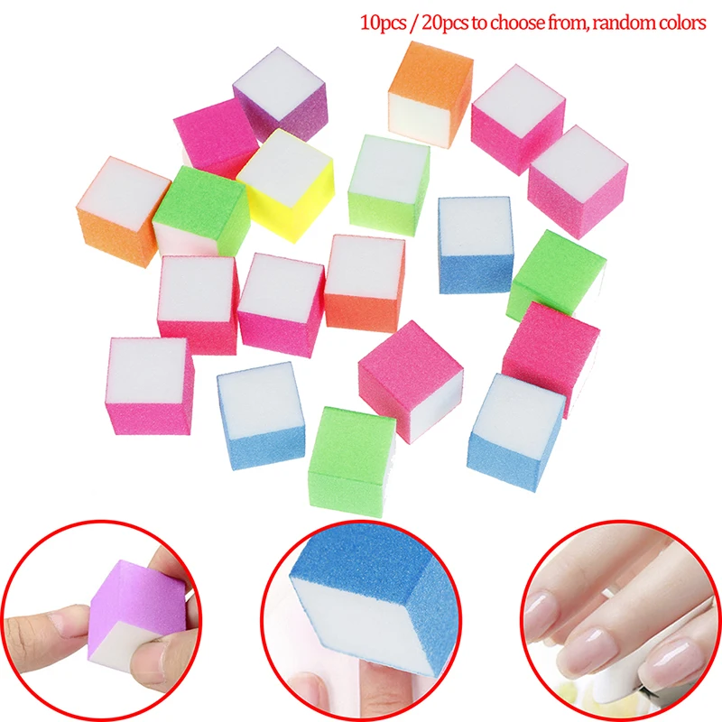 

Mini Nail File Block Nailart Tools Sanding Files Buffer Sponge Colorful Washable
